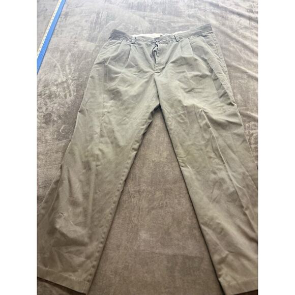 Dockers D3 Classic Fit‎ Beige Flat Front Cotton Khakis Chinos Mens Pants 36x30 - Picture 1 of 6